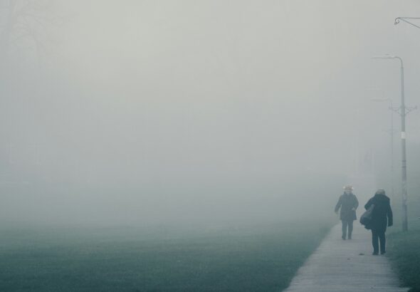 ludzie we mgle